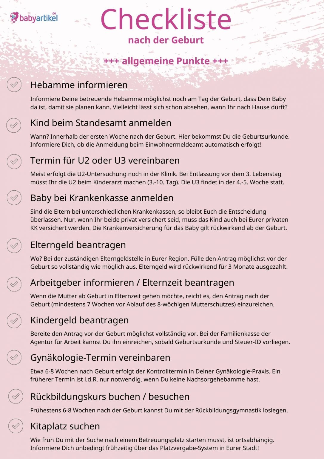 Welche Geburtsurkunden Bekommt Man Nach Der Geburt Checkliste nach der Geburt: Alle Formalitäten im Überblick